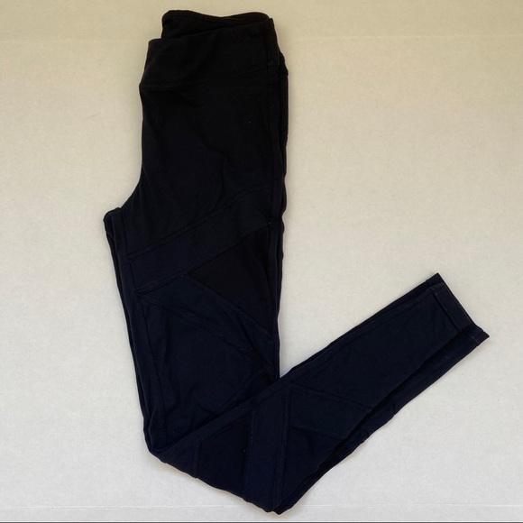 titika Pants - TITIKA Black Mesh Leggings Sz 4